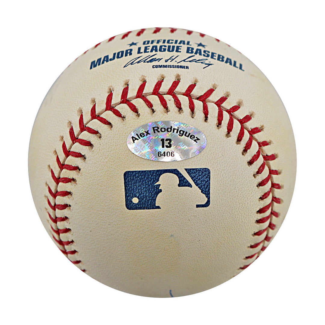 Alex Rodriguez New York Yankees Autographed Signed Inscribed Full Name 600th Career Home Run Engraved OMLB Baseball LE 26/100 (Arod Holo)
