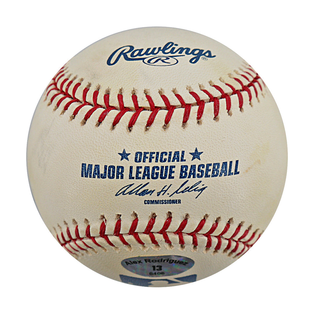 Alex Rodriguez New York Yankees Autographed Signed Inscribed Full Name 600th Career Home Run Engraved OMLB Baseball LE 26/100 (Arod Holo)