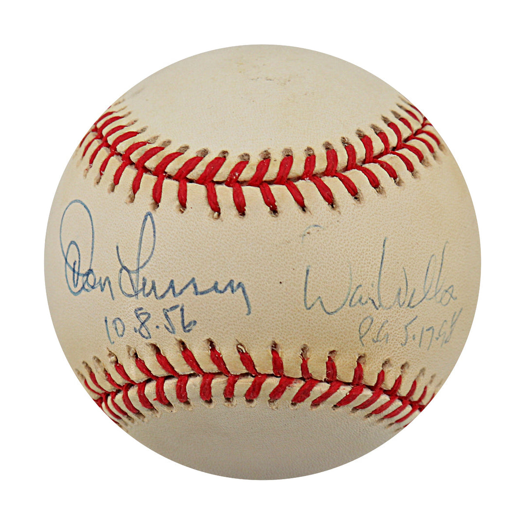 Don Larsen David Wells New York Yankees Autographed Signed Inscribed OAL Baseball (JSA COA #CE17478) 