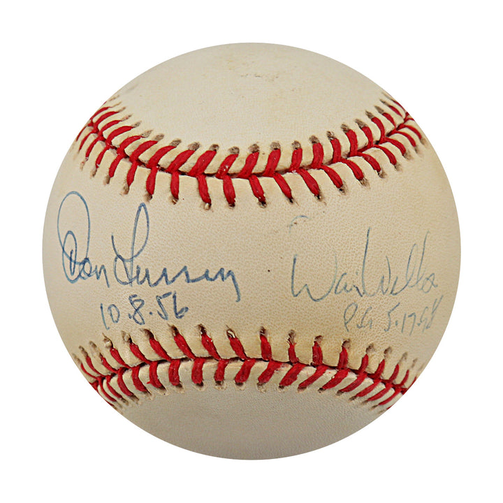 Don Larsen David Wells New York Yankees Autographed Signed Inscribed OAL Baseball (JSA COA #CE17478) 