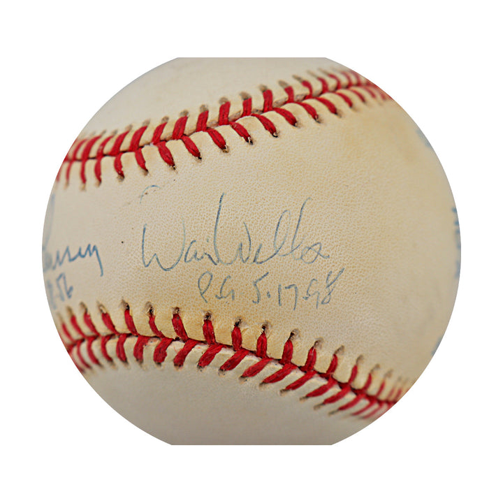 Don Larsen David Wells New York Yankees Autographed Signed Inscribed OAL Baseball (JSA COA #CE17478) 