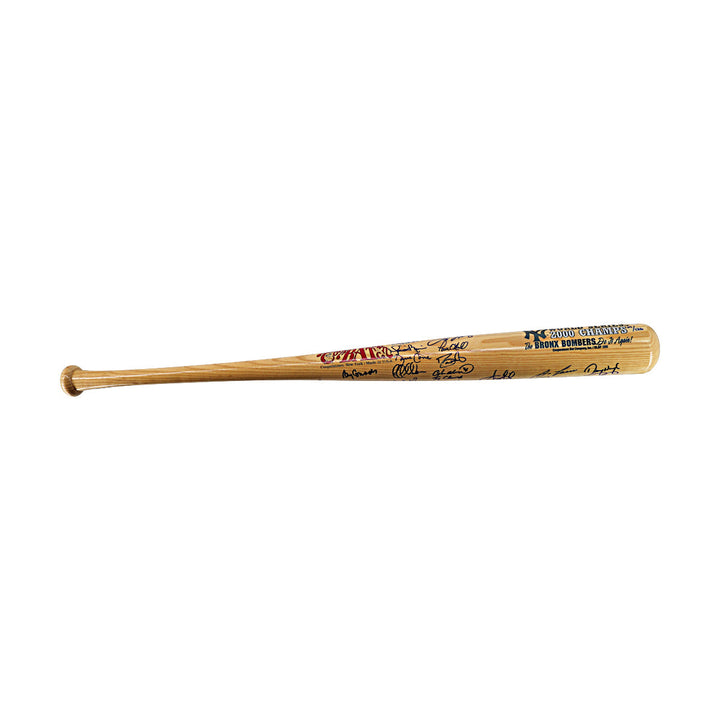 Jeter, Rivera, Pettitte, 2000 New York Yankees Team Autographed Signed 29 Autos Cooperstown Bat LE 29/126 (All American Collectibles LOA)