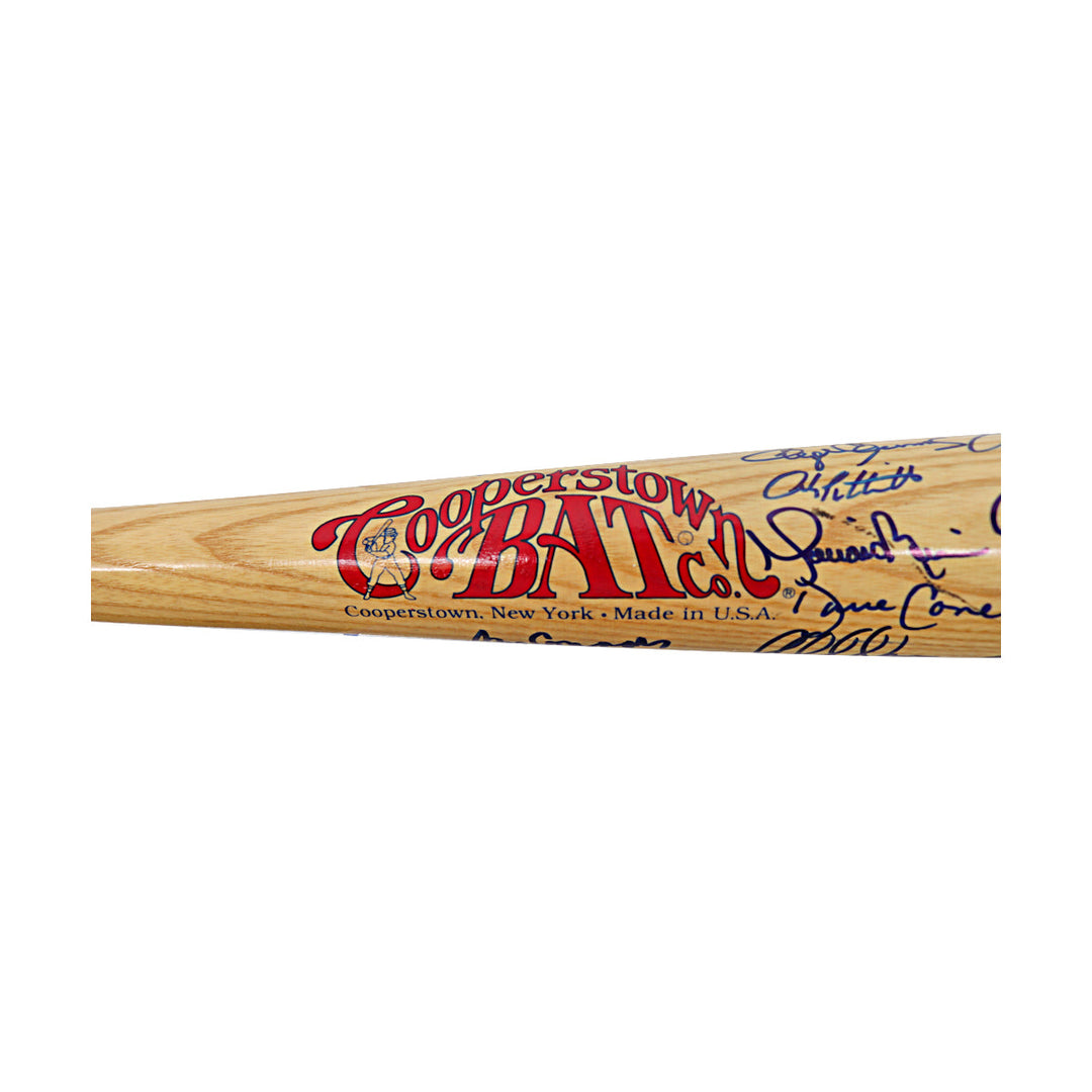 Jeter, Rivera, Pettitte, 2000 New York Yankees Team Autographed Signed 29 Autos Cooperstown Bat LE 29/126 (All American Collectibles LOA)