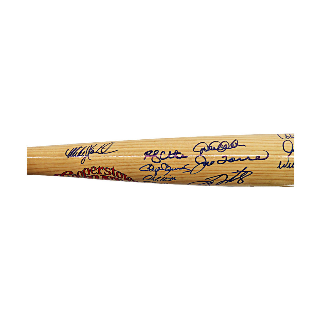 Jeter, Rivera, Pettitte, 2000 New York Yankees Team Autographed Signed 29 Autos Cooperstown Bat LE 29/126 (All American Collectibles LOA)