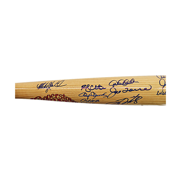 Jeter, Rivera, Pettitte, 2000 New York Yankees Team Autographed Signed 29 Autos Cooperstown Bat LE 29/126 (All American Collectibles LOA)