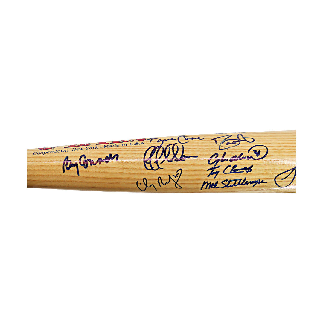 Jeter, Rivera, Pettitte, 2000 New York Yankees Team Autographed Signed 29 Autos Cooperstown Bat LE 29/126 (All American Collectibles LOA)