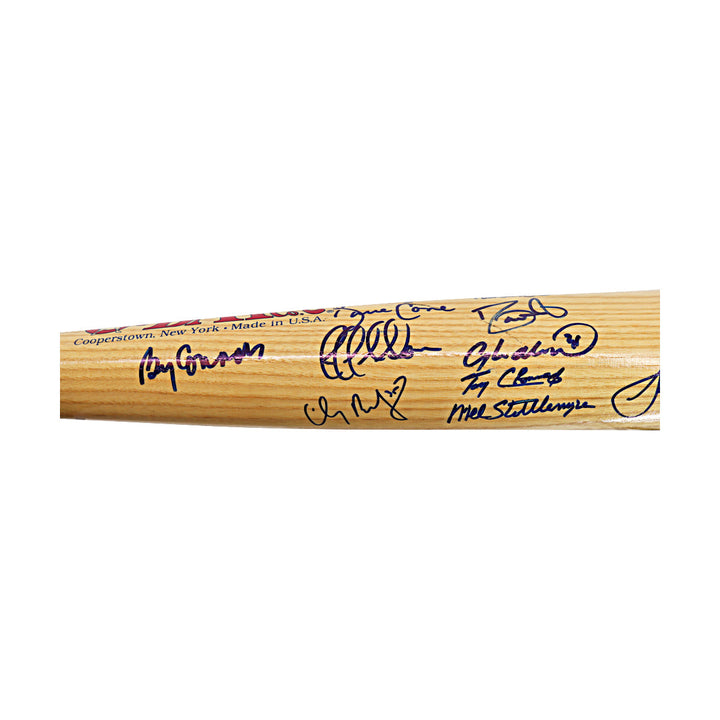 Jeter, Rivera, Pettitte, 2000 New York Yankees Team Autographed Signed 29 Autos Cooperstown Bat LE 29/126 (All American Collectibles LOA)