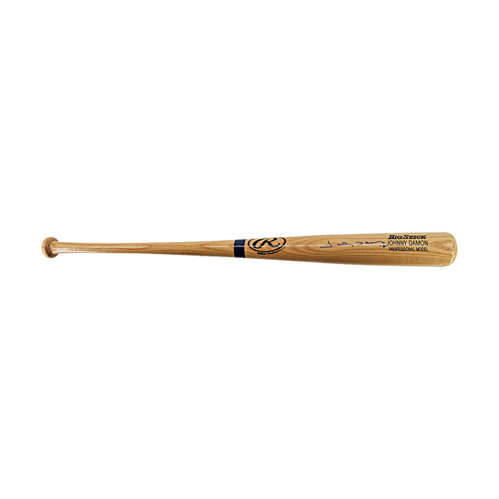 Johnny Damon Yankees Red Sox Royals Athletics Tigers Rays Autographed Signed Rawlings Big Stick Professional Model Bat (All American Collectibles COA)