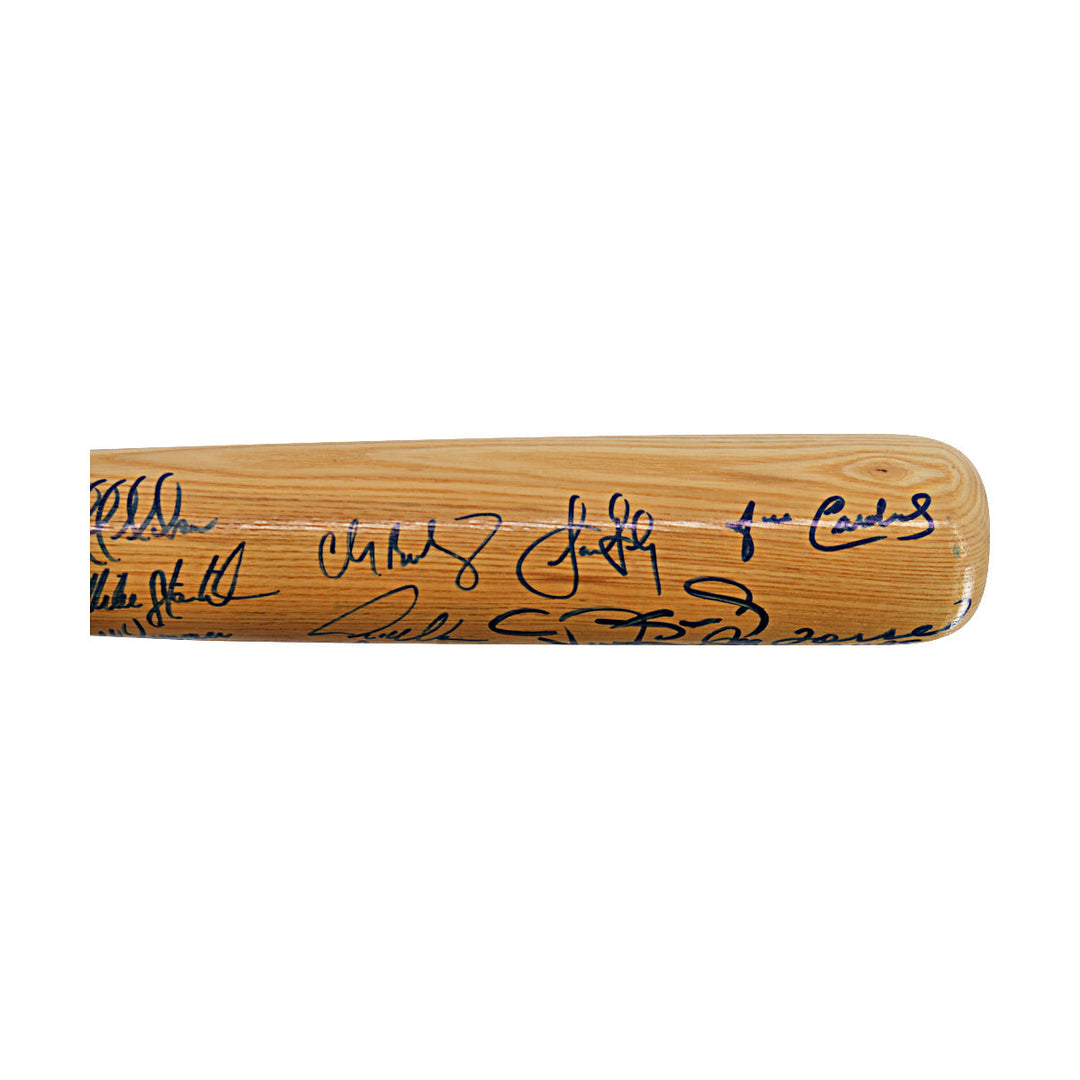 Jeter, Rivera, Pettitte, Williams 1999 New York Yankees Team Autographed Signed 26 Autos Cooperstown Bat LE 10/99 (All American Collectibles LOA)