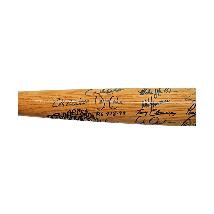 Jeter, Rivera, Pettitte, Williams 1999 New York Yankees Team Autographed Signed 26 Autos Cooperstown Bat LE 10/99 (All American Collectibles LOA)