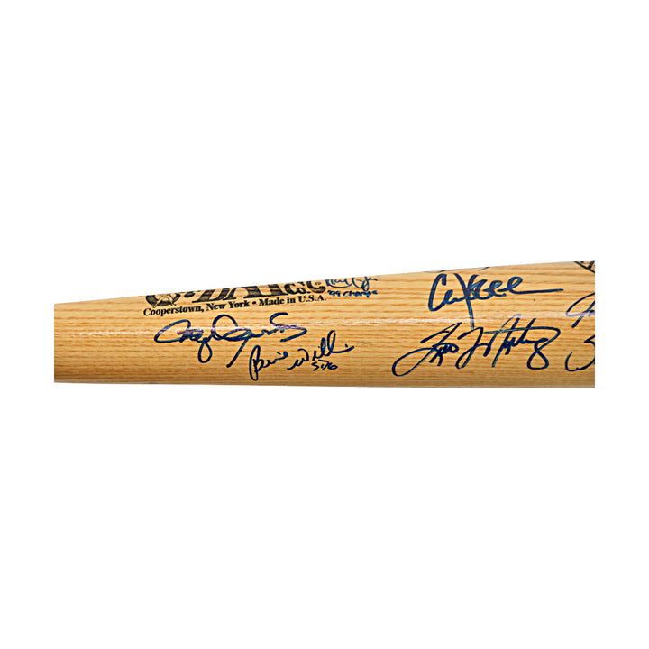 Jeter, Rivera, Pettitte, Williams 1999 New York Yankees Team Autographed Signed 26 Autos Cooperstown Bat LE 10/99 (All American Collectibles LOA)
