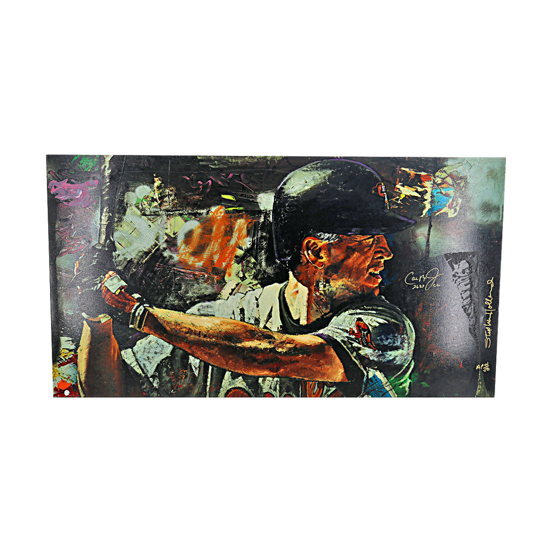 Cal Ripken Jr Baltimore Orioles Autographed Signed Inscribed Stephen Holland Giclee Canvas AP 41/50 (All American Collectibles COA)
