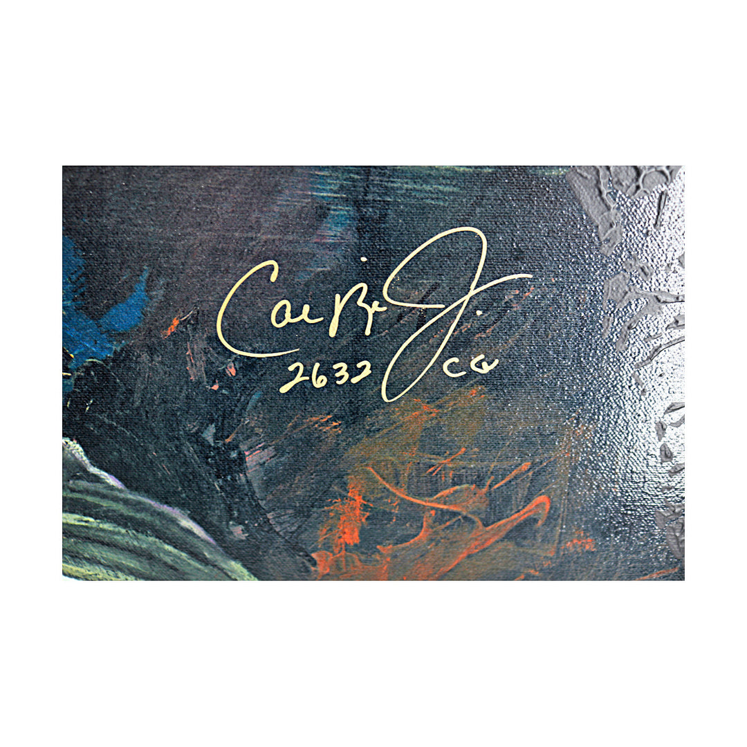 Cal Ripken Jr Baltimore Orioles Autographed Signed Inscribed Stephen Holland Giclee Canvas AP 41/50 (All American Collectibles COA)