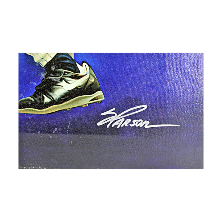 Derek Jeter New York Yankees Autographed Signed "King of New York" Steve Parson Giclee Canvas LE 42/99 (Steiner COA)