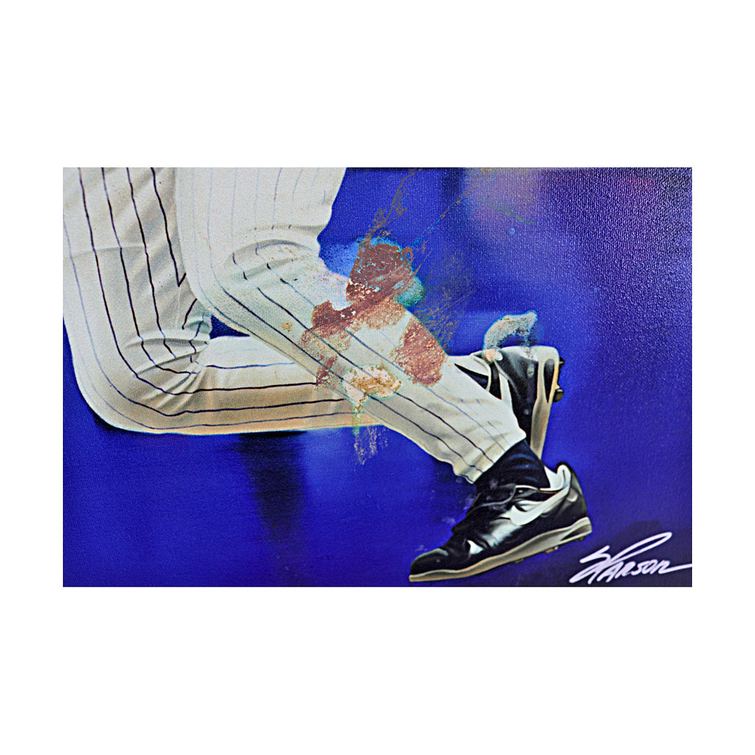 Derek Jeter New York Yankees Autographed Signed "King of New York" Steve Parson Giclee Canvas LE 42/99 (Steiner COA)