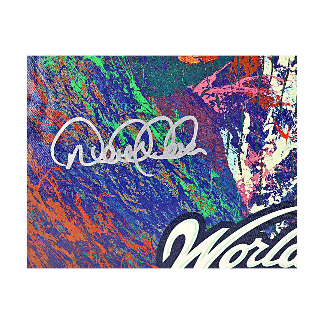 Derek Jeter New York Yankees Autographed Signed 2000 World Series MVP Bill Lopa Giclee Canvas AP 13/102 (All American Collectibles COA)