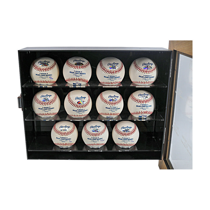 Koufax, Larsen, Johnson, Rogers Perfect Game Pitchers Multi Signed Autographed Inscribed 11 Baseball Case (All American Collectibles COAs)