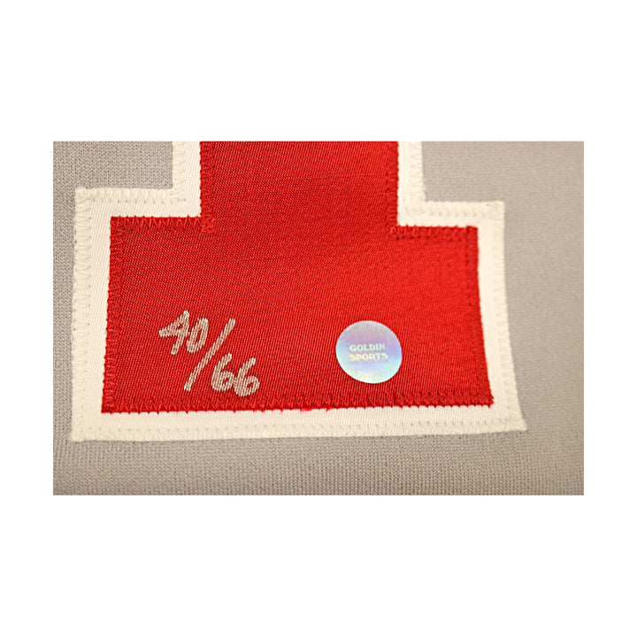 Sammy Sosa Chicago Cubs Autographed Signed Grey Russell Authentic Jersey LE 40/66 (Goldin Holo)