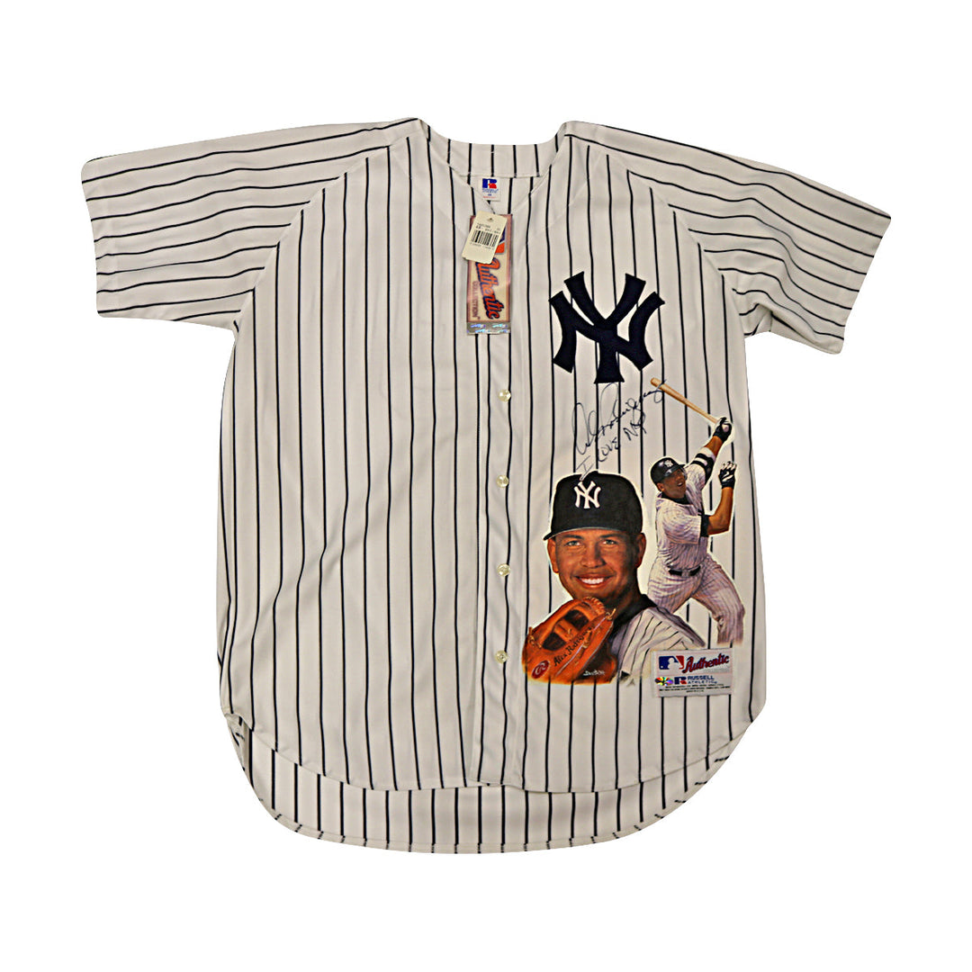Alex Rodriguez New York Yankees Autographed Signed Inscribed I Love NY Russell Authentic Painted Jersey (All American Collectibles LOA)
