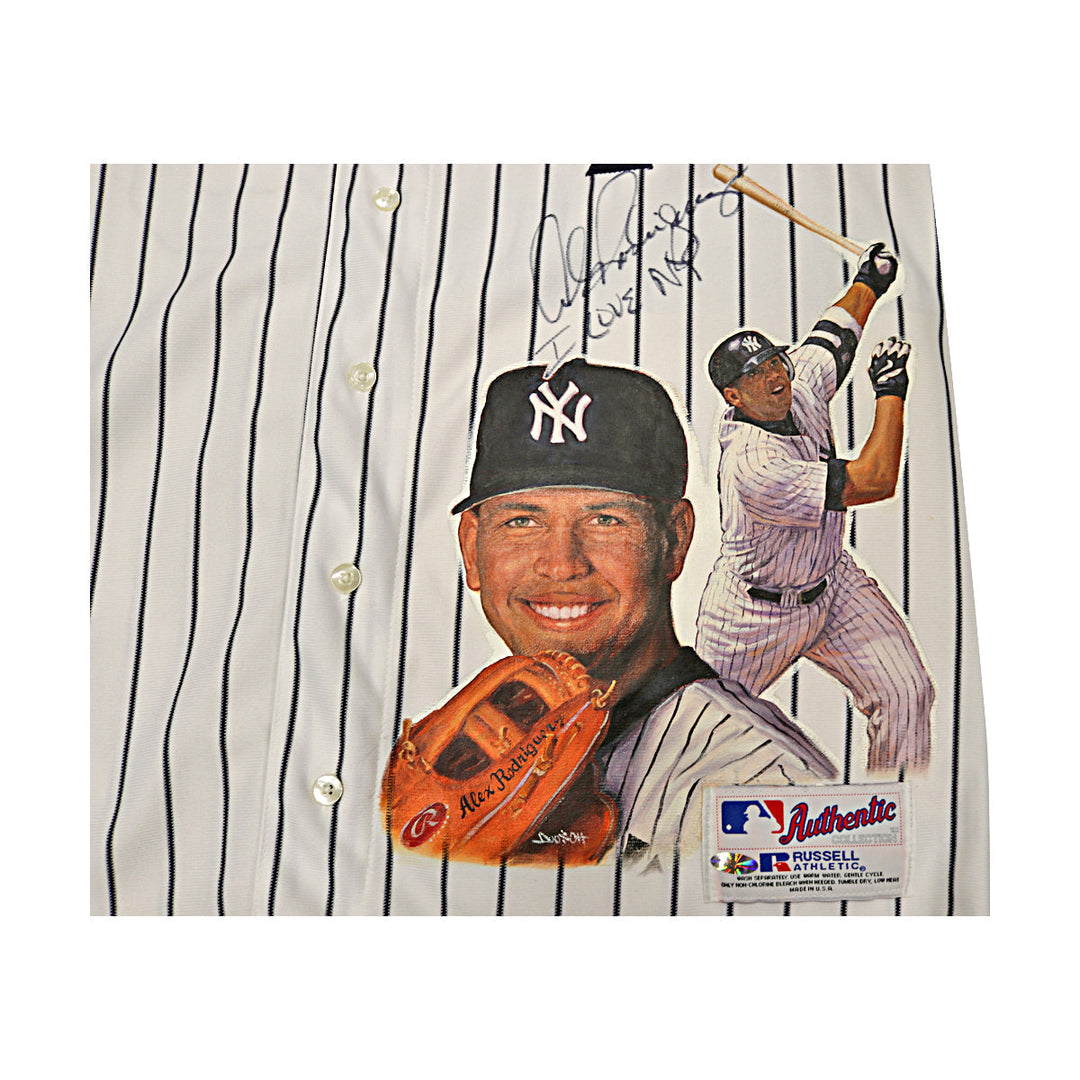 Alex Rodriguez New York Yankees Autographed Signed Inscribed I Love NY Russell Authentic Painted Jersey (All American Collectibles LOA)