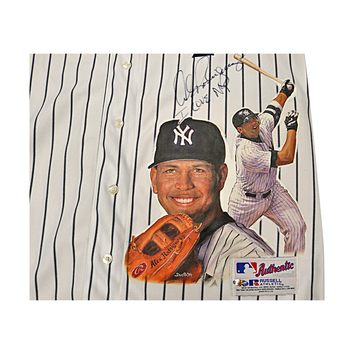 Alex Rodriguez New York Yankees Autographed Signed Inscribed I Love NY Russell Authentic Painted Jersey (All American Collectibles LOA)