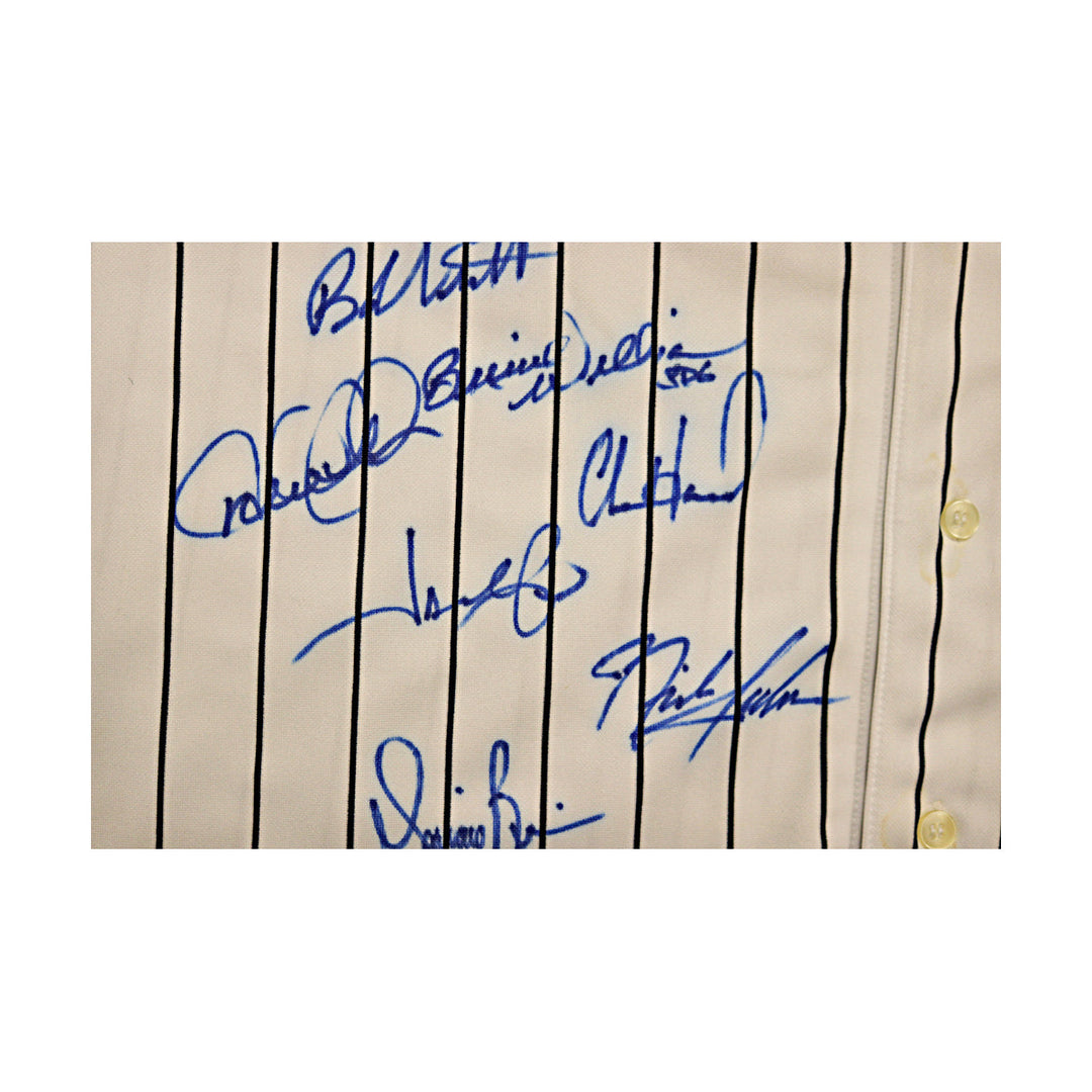New York Yankees 100th Anniversary Team Autographed Signed Russell Authentic Jersey 25 Autos (All American Collectibles COA)