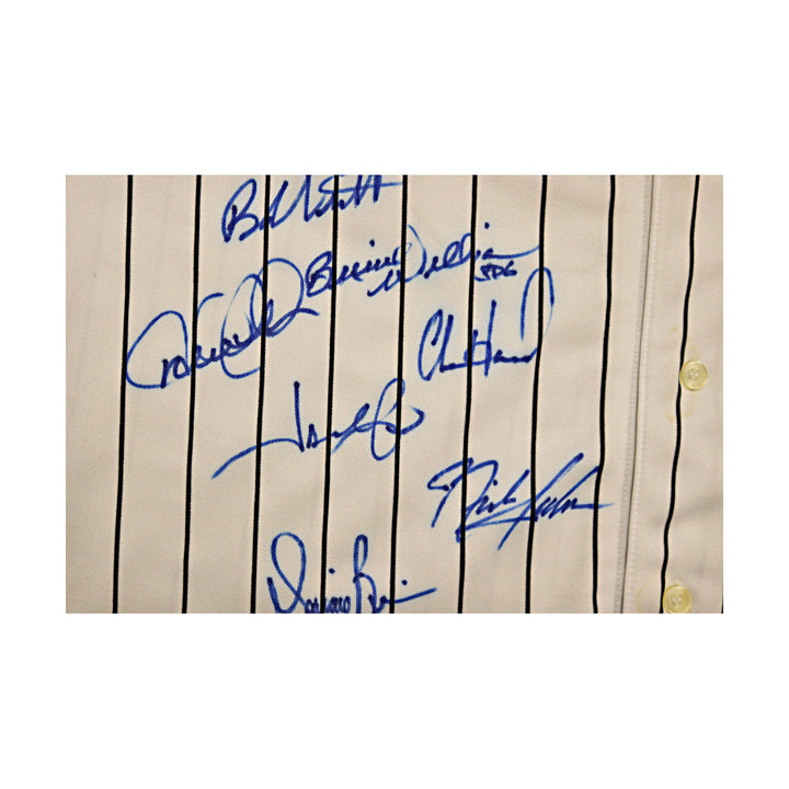 New York Yankees 100th Anniversary Team Autographed Signed Russell Authentic Jersey 25 Autos (All American Collectibles COA)
