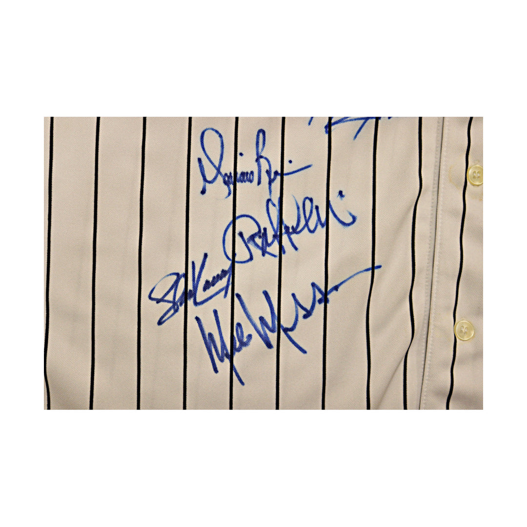 New York Yankees 100th Anniversary Team Autographed Signed Russell Authentic Jersey 25 Autos (All American Collectibles COA)