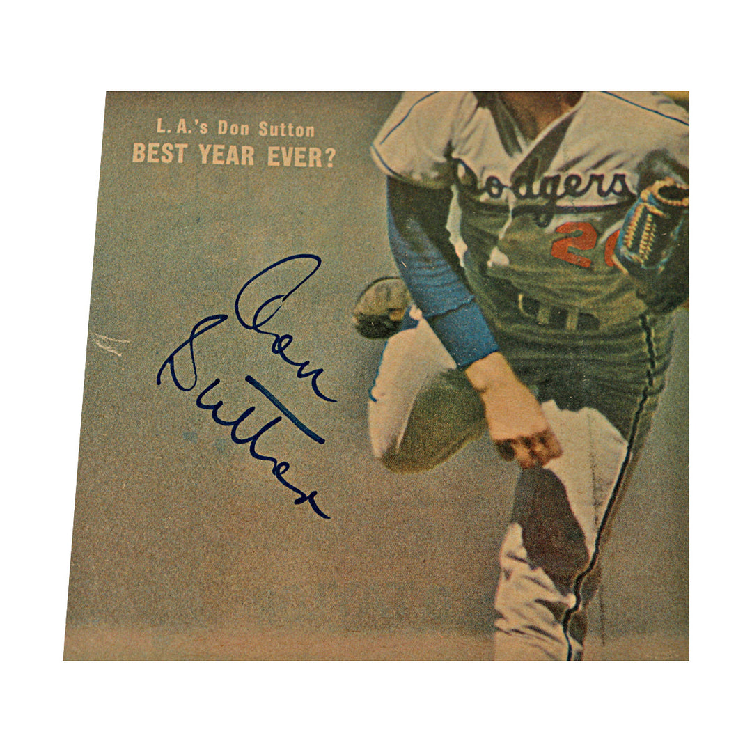 Don Sutton Dodgers Autographed Signed 11x14 The Sporting News Cover (JSA COA)