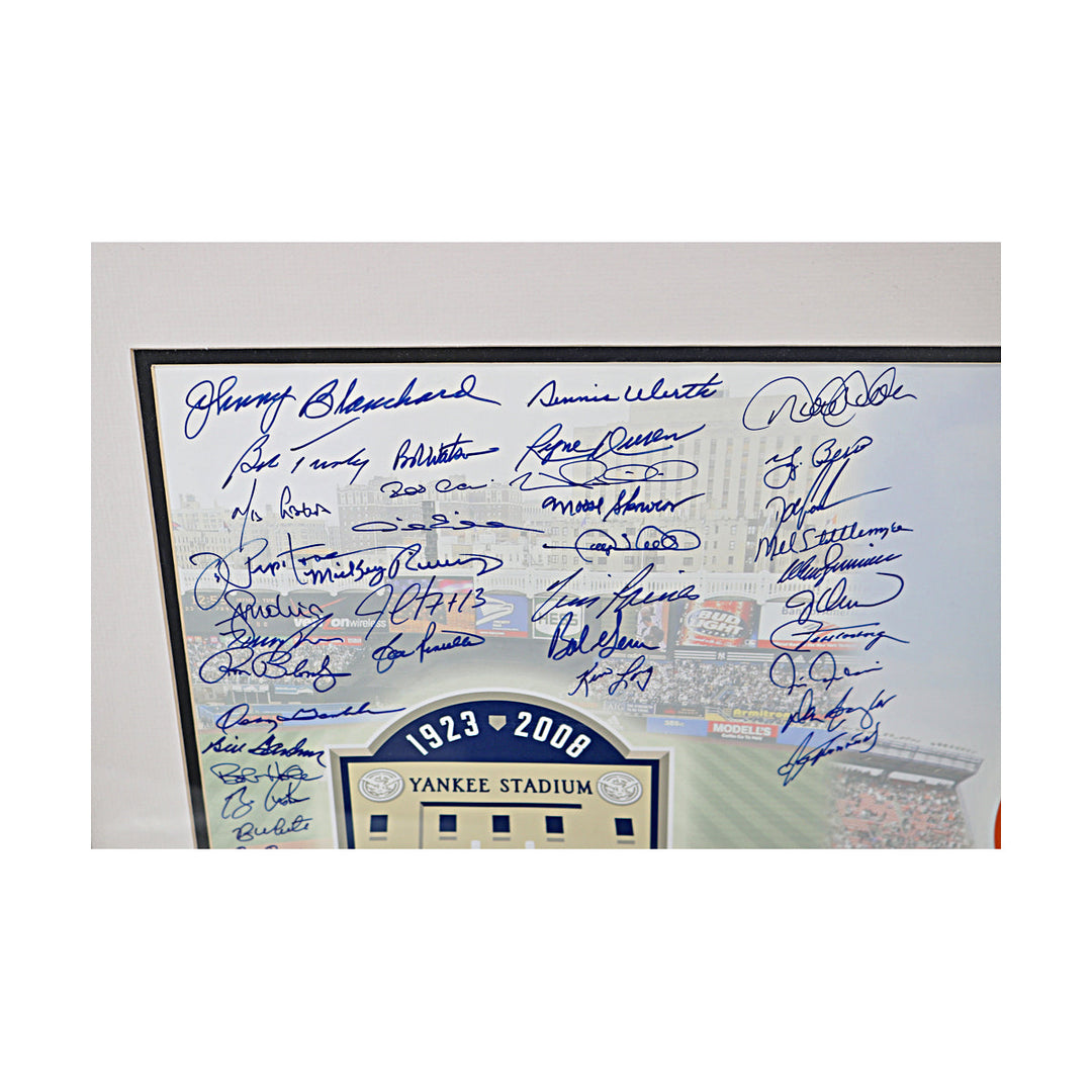 Jeter, Carter, Wright Yankees Mets Team Signed 2008 New York Stadium Closure 97 Autos 16x20 Framed Photo (MLB Auth)