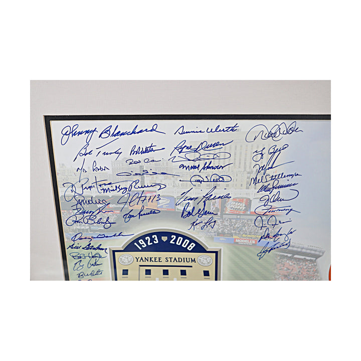 Jeter, Carter, Wright Yankees Mets Team Signed 2008 New York Stadium Closure 97 Autos 16x20 Framed Photo (MLB Auth)
