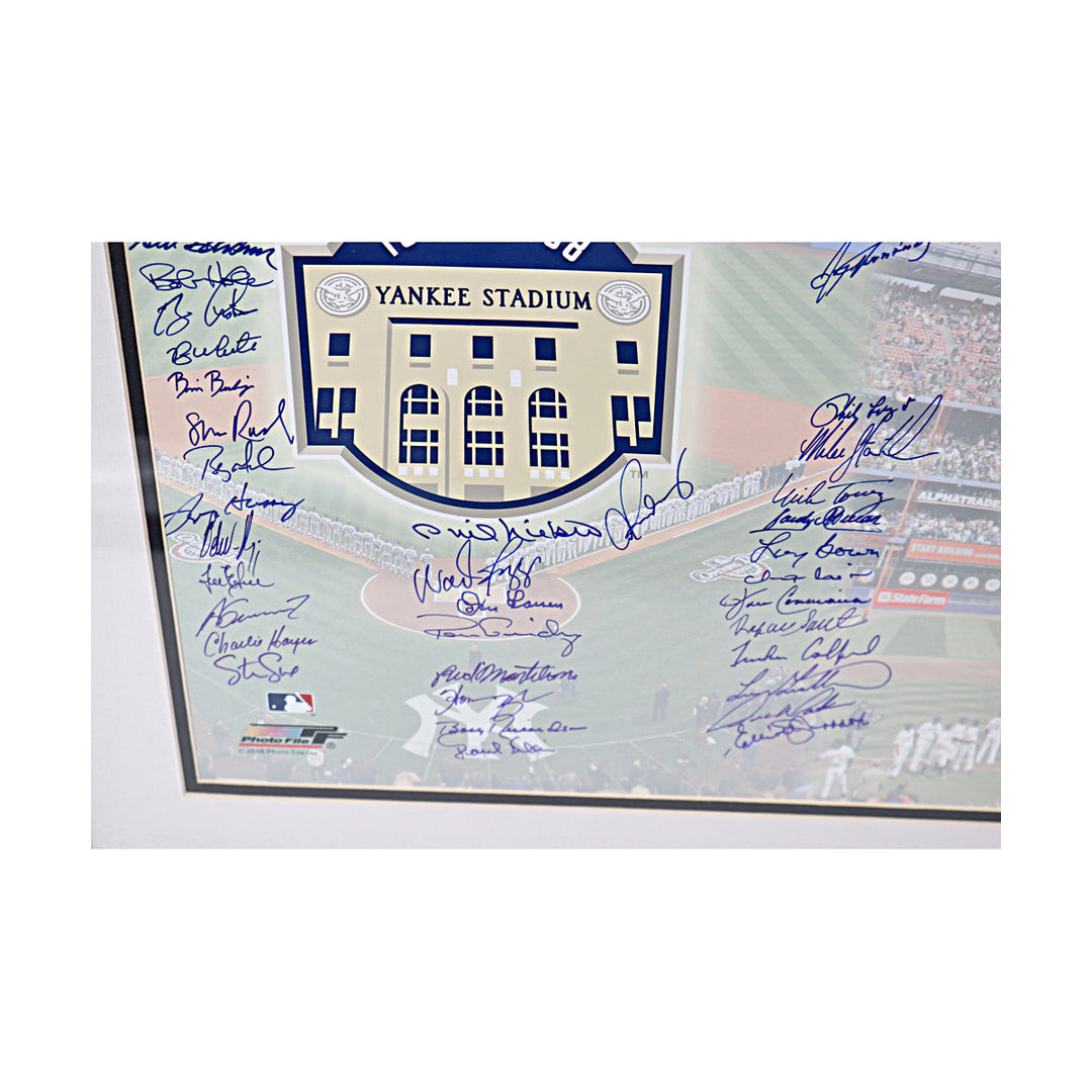 Jeter, Carter, Wright Yankees Mets Team Signed 2008 New York Stadium Closure 97 Autos 16x20 Framed Photo (MLB Auth)