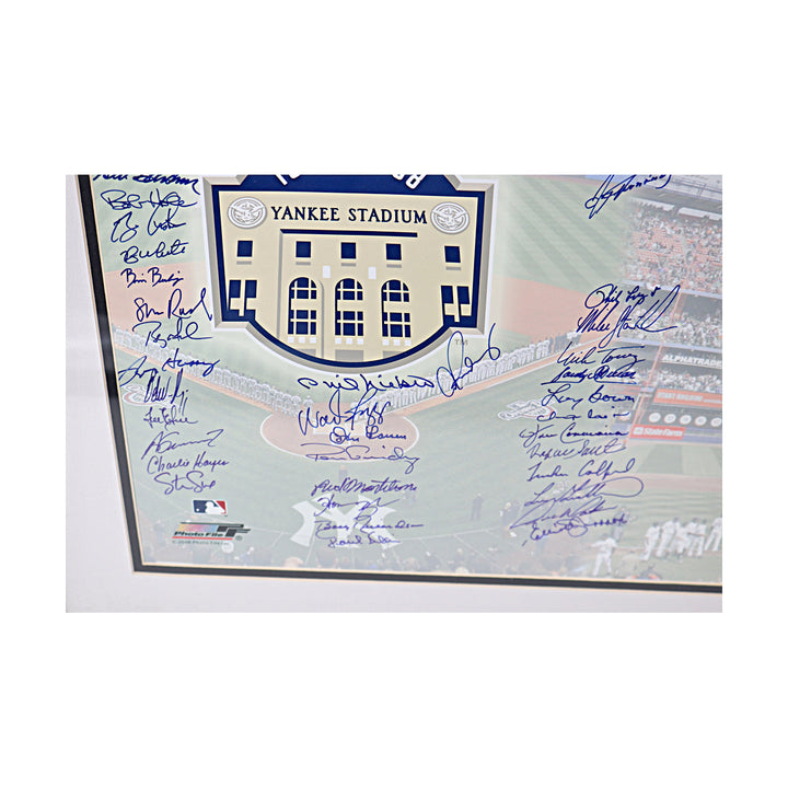 Jeter, Carter, Wright Yankees Mets Team Signed 2008 New York Stadium Closure 97 Autos 16x20 Framed Photo (MLB Auth)