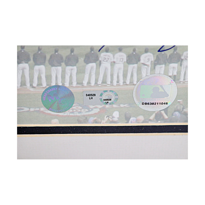 Jeter, Carter, Wright Yankees Mets Team Signed 2008 New York Stadium Closure 97 Autos 16x20 Framed Photo (MLB Auth)