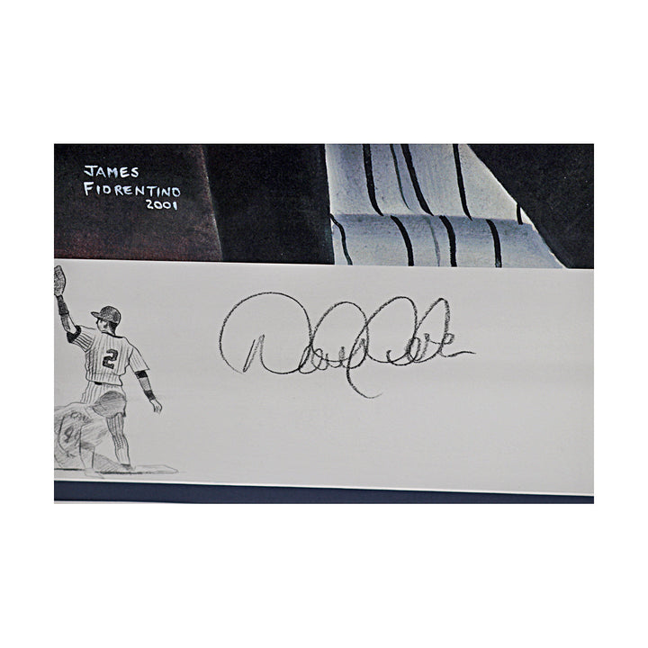 Derek Jeter New York Yankees Autographed Signed James Fiorentino AP Lithograph #26/50 (MLB Auth & Steiner Holo)