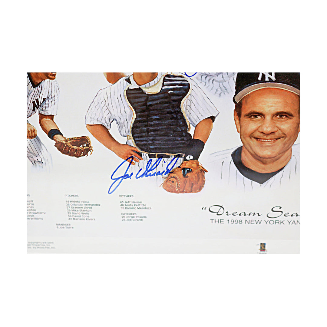 David Cone, Joe Girardi, Doo S Oh New York Yankees Autographed Signed 1998 New York Yankees Dream Season Lithograph (JSA COA #CE61143)