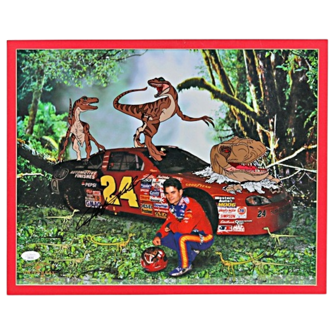 Jeff Gordon Autographed Signed Matted 19x22 Photo (JSA COA #CE61362)