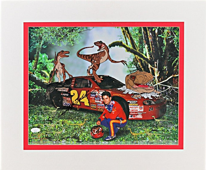 Jeff Gordon Autographed Signed Matted 19x22 Photo (JSA COA #CE61362)
