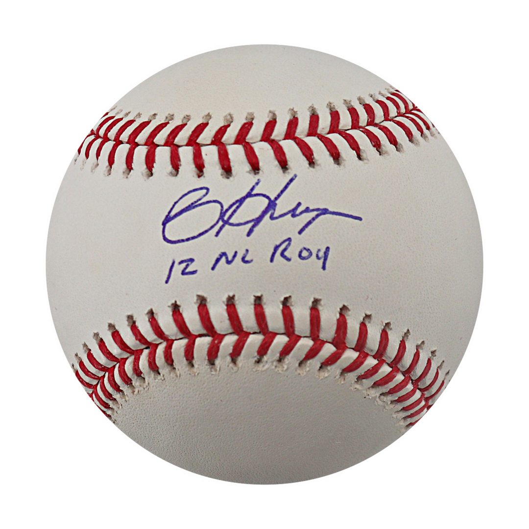 Bryce Harper Philadelphia Phillies Autographed Inscribed ROY OMLB Baseball Fanatics/MLB Auth