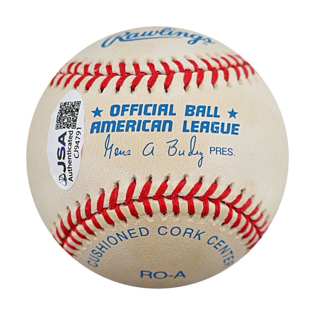 Herb Score Indians White Sox Autographed OAL Baseball JSA COA