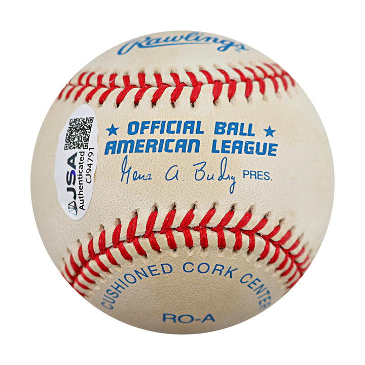 Herb Score Indians White Sox Autographed OAL Baseball JSA COA