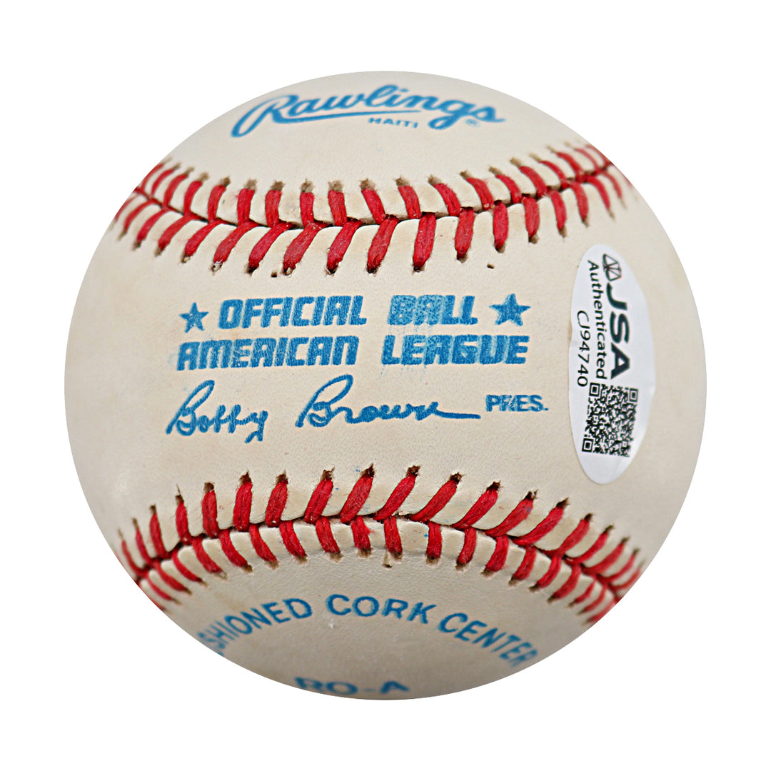 Bobby Doerr Boston Red Sox Autographed Inscribed OAL Baseball JSA COA