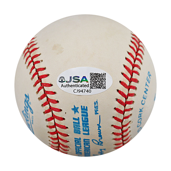Bobby Doerr Boston Red Sox Autographed Inscribed OAL Baseball JSA COA