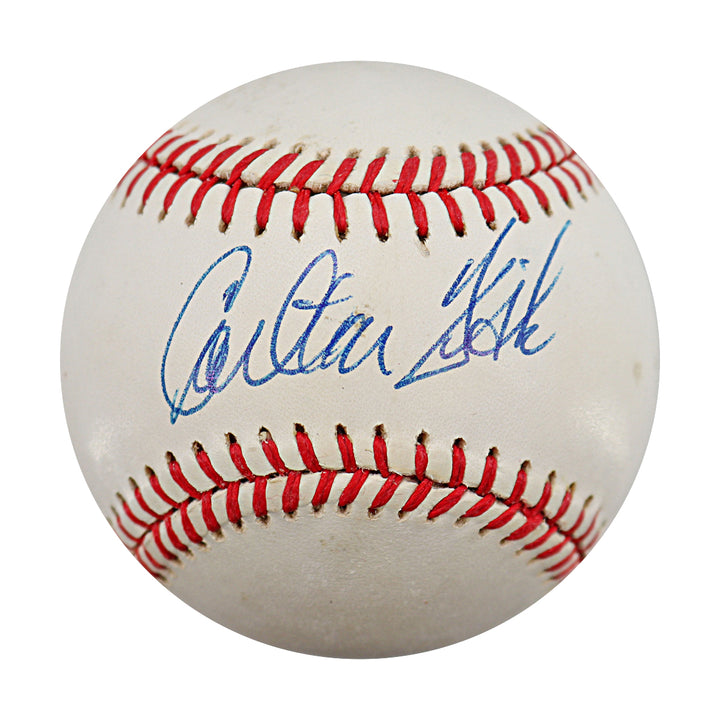 Carlton Fisk Chicago White Sox Autographed OAL Baseball JSA COA
