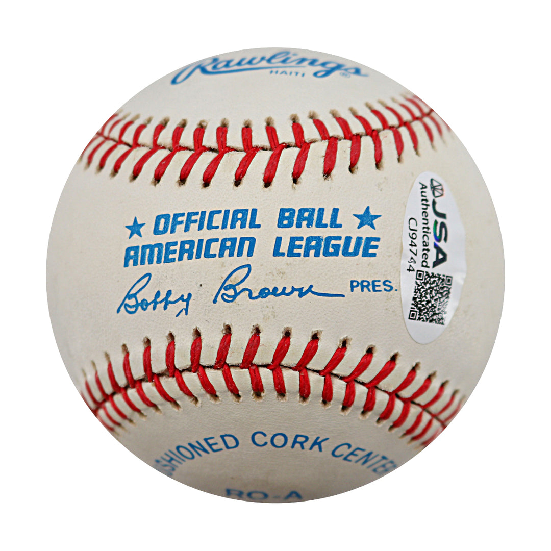Carlton Fisk Chicago White Sox Autographed OAL Baseball JSA COA
