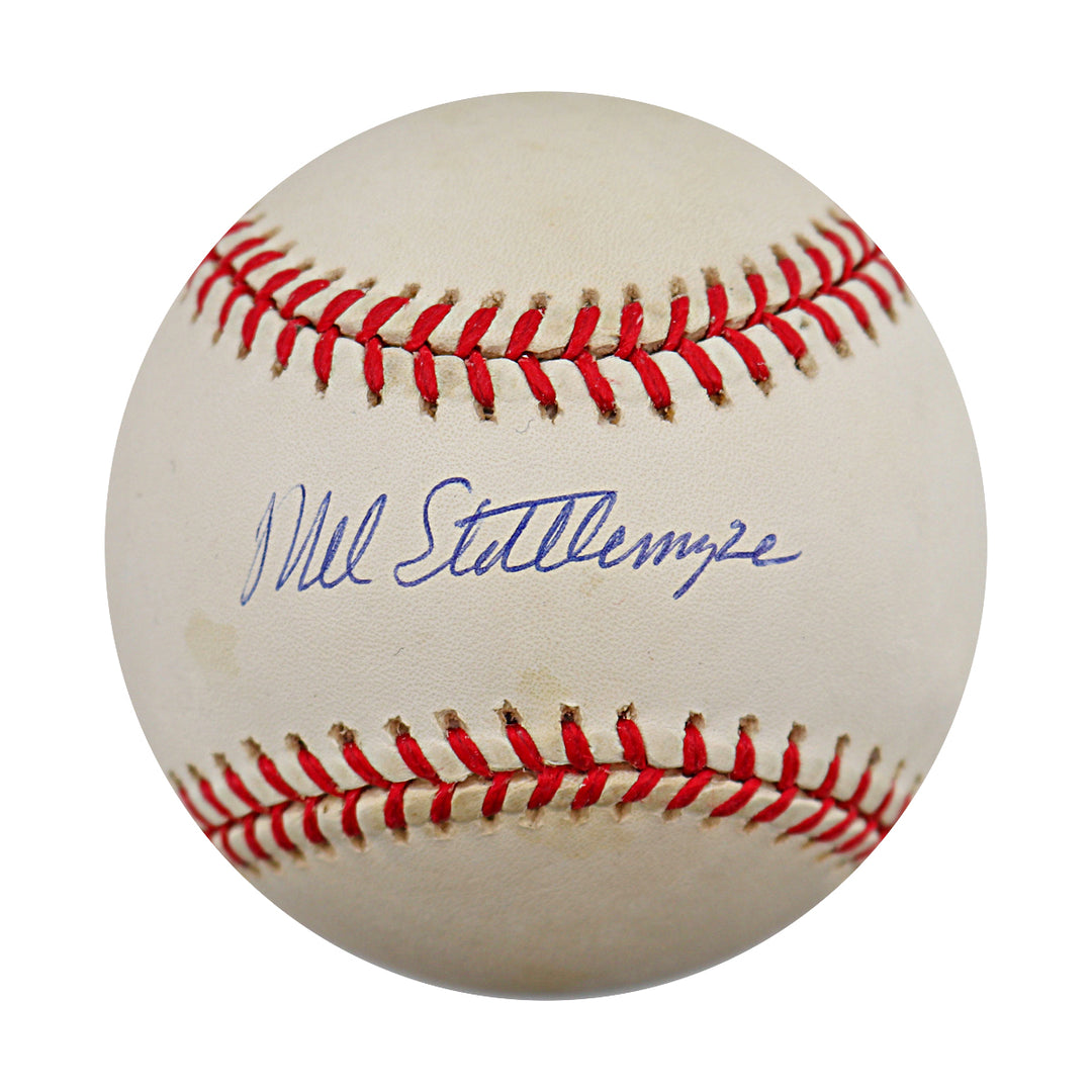 Mel Stottlemyre New York Yankees Autographed OAL Baseball JSA COA
