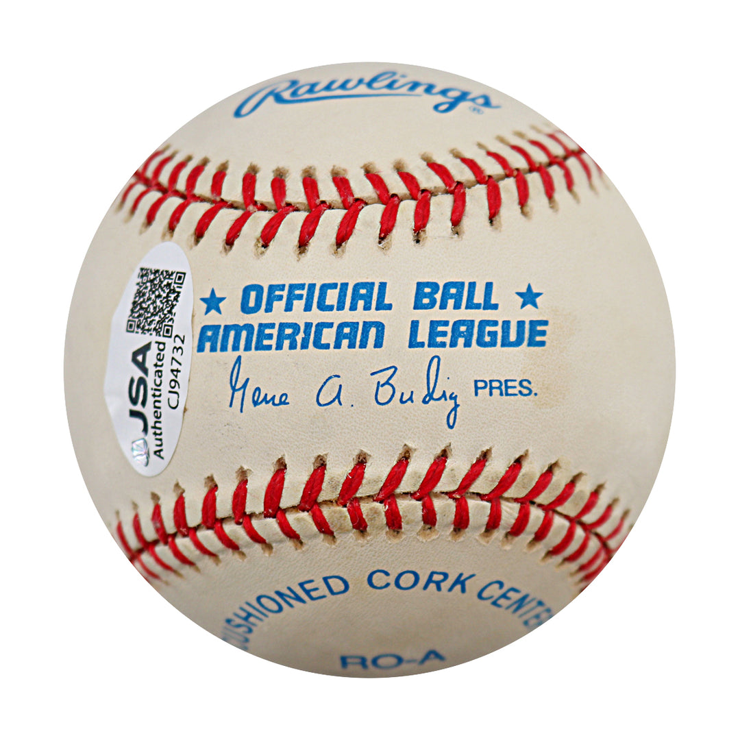 Mel Stottlemyre New York Yankees Autographed OAL Baseball JSA COA