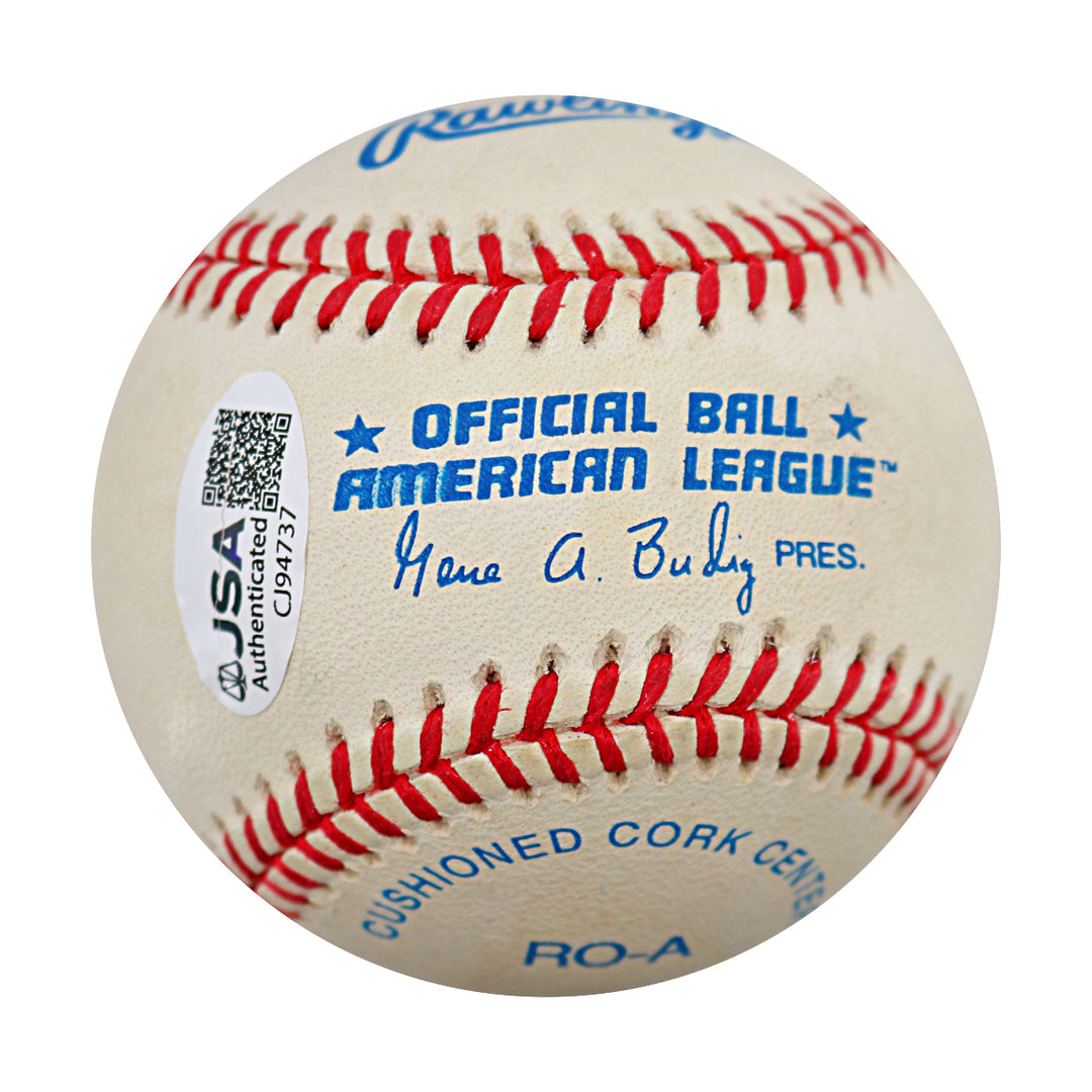Norm Siebern Yankees Athletics Autographed OAL Baseball JSA COA