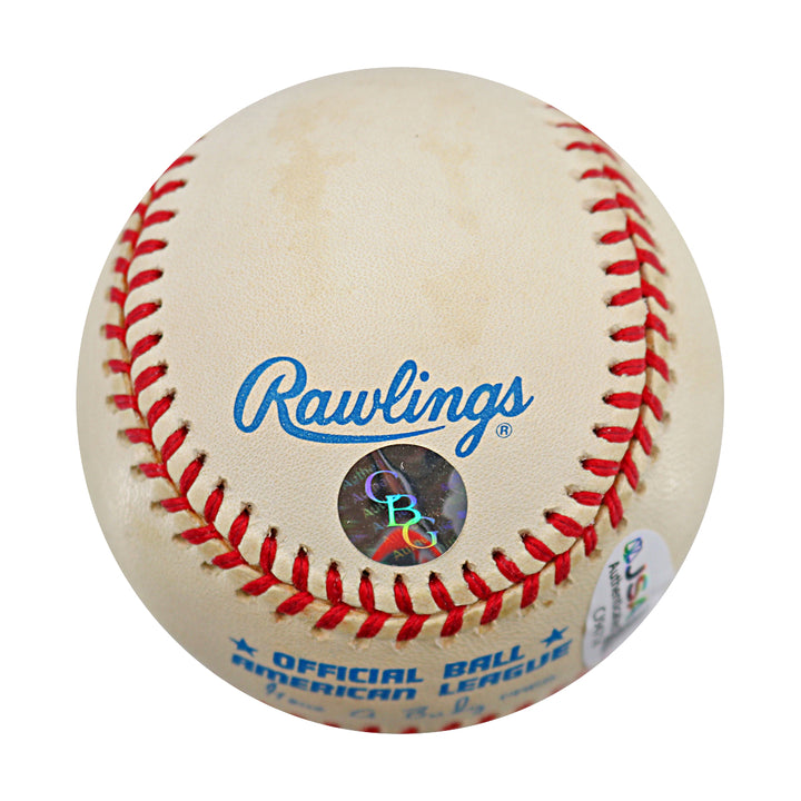 Tim Raines Expos Yankees White Sox Autographed OAL Baseball JSA COA 