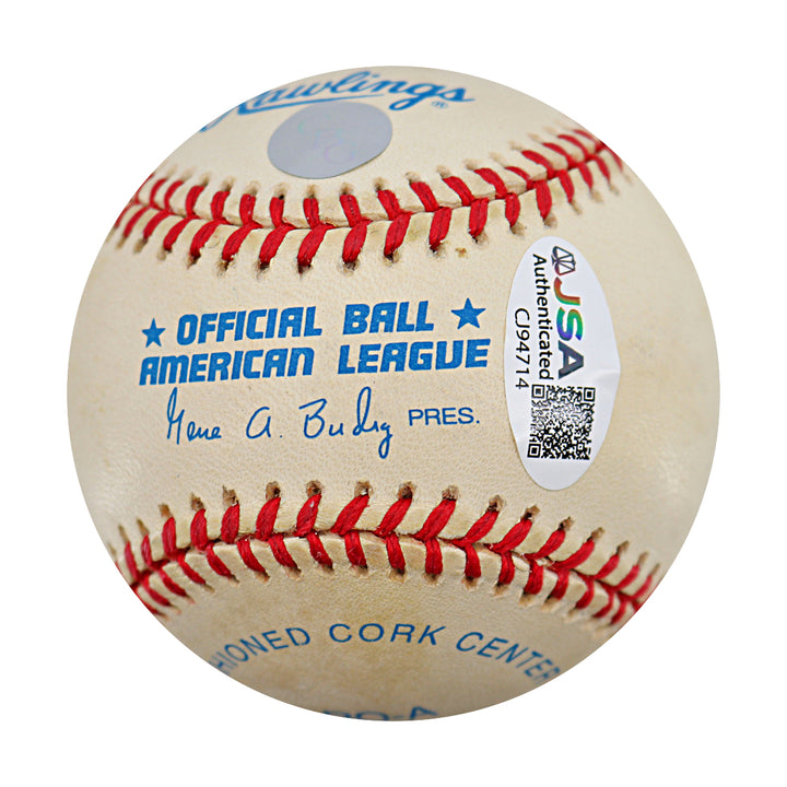 Tim Raines Expos Yankees White Sox Autographed OAL Baseball JSA COA 